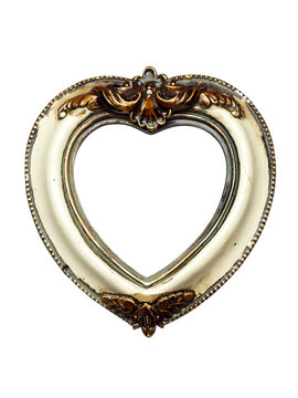 heart shaped baroque picture frame