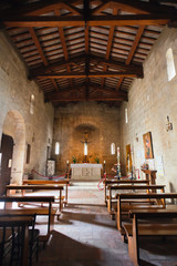 Interior of Chiesa di Santa Maria Assunta, San Quirico D'Orcia