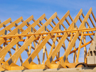 charpente en construction