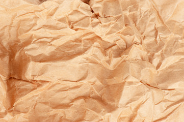 crumpled brown paper