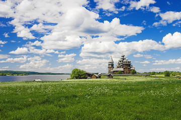 Transfiguration Church on Kizhi island on Lake Onega