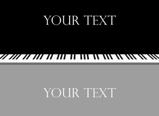 Piano-Tastatur als Anzeige - 25132291