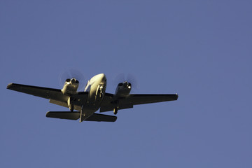 Small Airplane After Taking Off the Airport