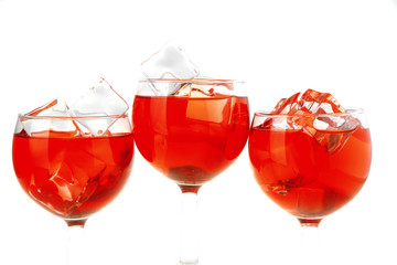 wine and crystal ice