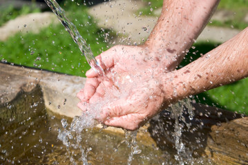 Fototapeta premium drinking water
