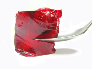 red jelly marmalade with cherry