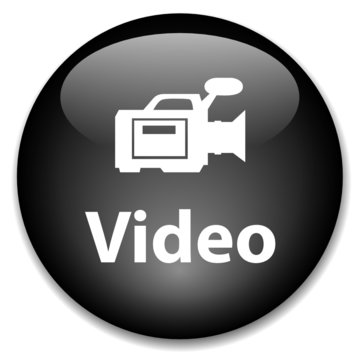 VIDEO Web Button (watch play camcorder view icon media player)