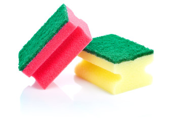 two kitchen sponge