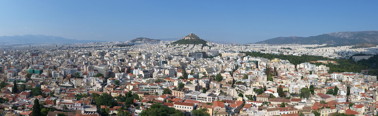 Fototapeta na wymiar panorama of Athens megapolith