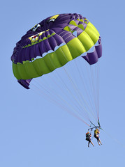 Parasailing in summer