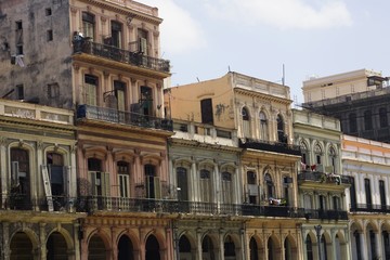 Fototapeta na wymiar Old Havana Street; Hawana, Kuba