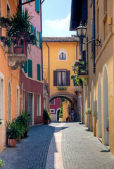 Narrow street in Gardone