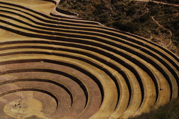 Fototapeta na wymiar Terrasses de Moray, Pérou