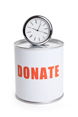 Donation Box and clock