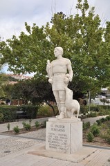 Obraz premium Pilgrim statue