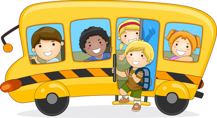 Children On School Bus