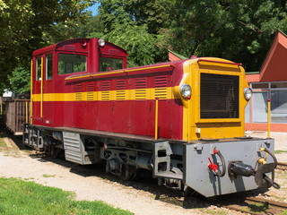 Old narrow gauge railway engine