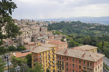 Obraz premium Panoramic view of Perugia. Umbria.