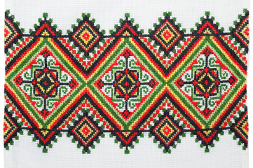 embroidered good by cross-stitch pattern