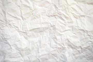 Crushed white paper