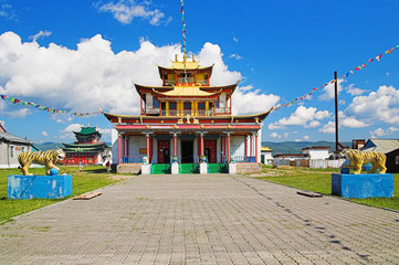 Sockshin-dugan - main temple of the Ivolginsky Datsan, Buryatia