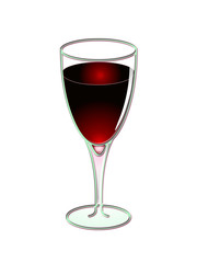 Verre de vin rouge