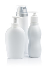three cosmetical spray