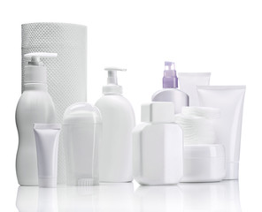 tubes bottles and pads for care