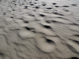 Sand in the beach