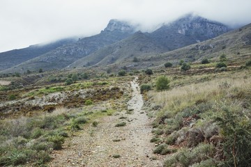 Fototapeta na wymiar Trail Near Torremolinos, Malaga Province, Spain