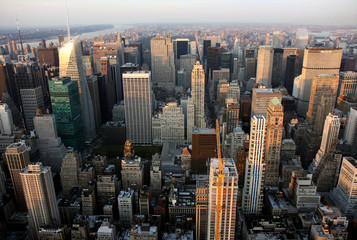Fototapeta na wymiar Aerial view of New York