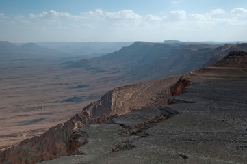 colored sands of Ramon Crater