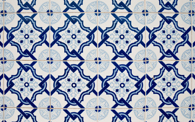 Traditional Portuguese glazed tiles