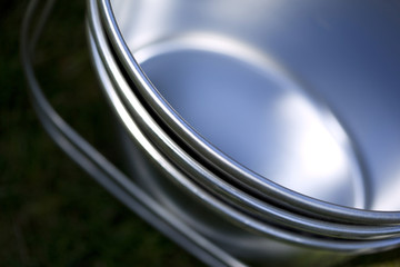 seaux, métal, alu, ménage et nettoyage