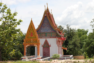 Naklejka premium temple, Wat Don Bom, Borabue, Mahasarakam