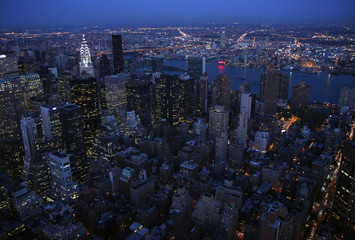 Obraz premium Aerial view of New York