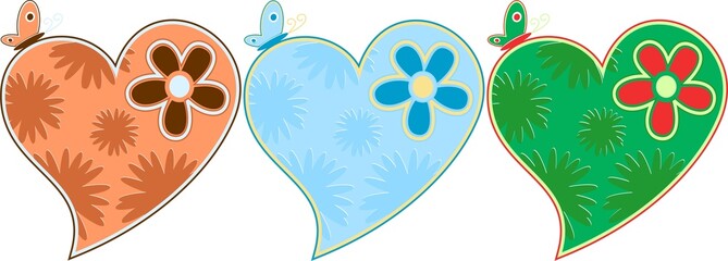 uore Astratto Ornamentale-Ornamental Abstract Heart-Vector