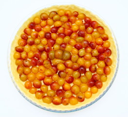 tarte aux mirabelles , à cuire
