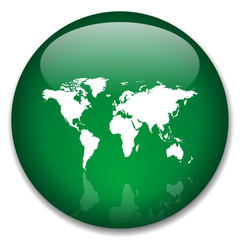 Fototapeta na wymiar INTERNATIONAL Web Button (global world tour map travel worldwide