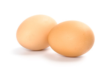 two brown eggs
