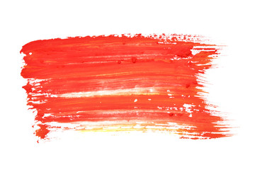 Red watercolor brush strokes