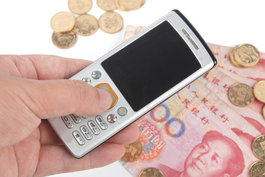 cellphone with money