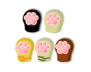 犬と猫の肉球