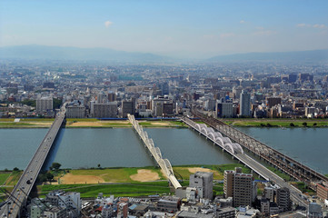Osaka japan river Yodo
