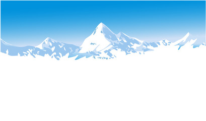 Winter mountains