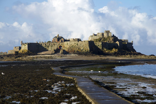 Causeway To Elizabeth Castle, Jersey