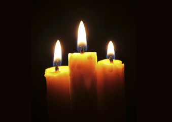 burning candles