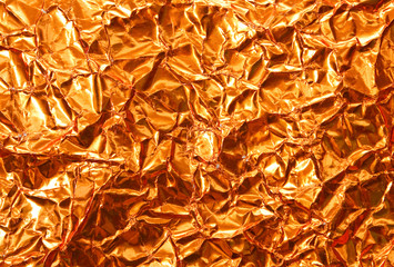 Texture of gold foil paper