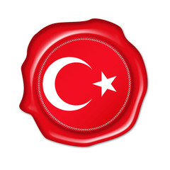 Obraz premium turkey button, seal, stamp