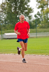 Obraz premium Senior runner